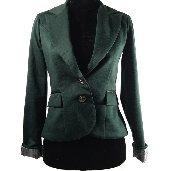 Matty M Dark Green Blazer - Picture 2 of 8